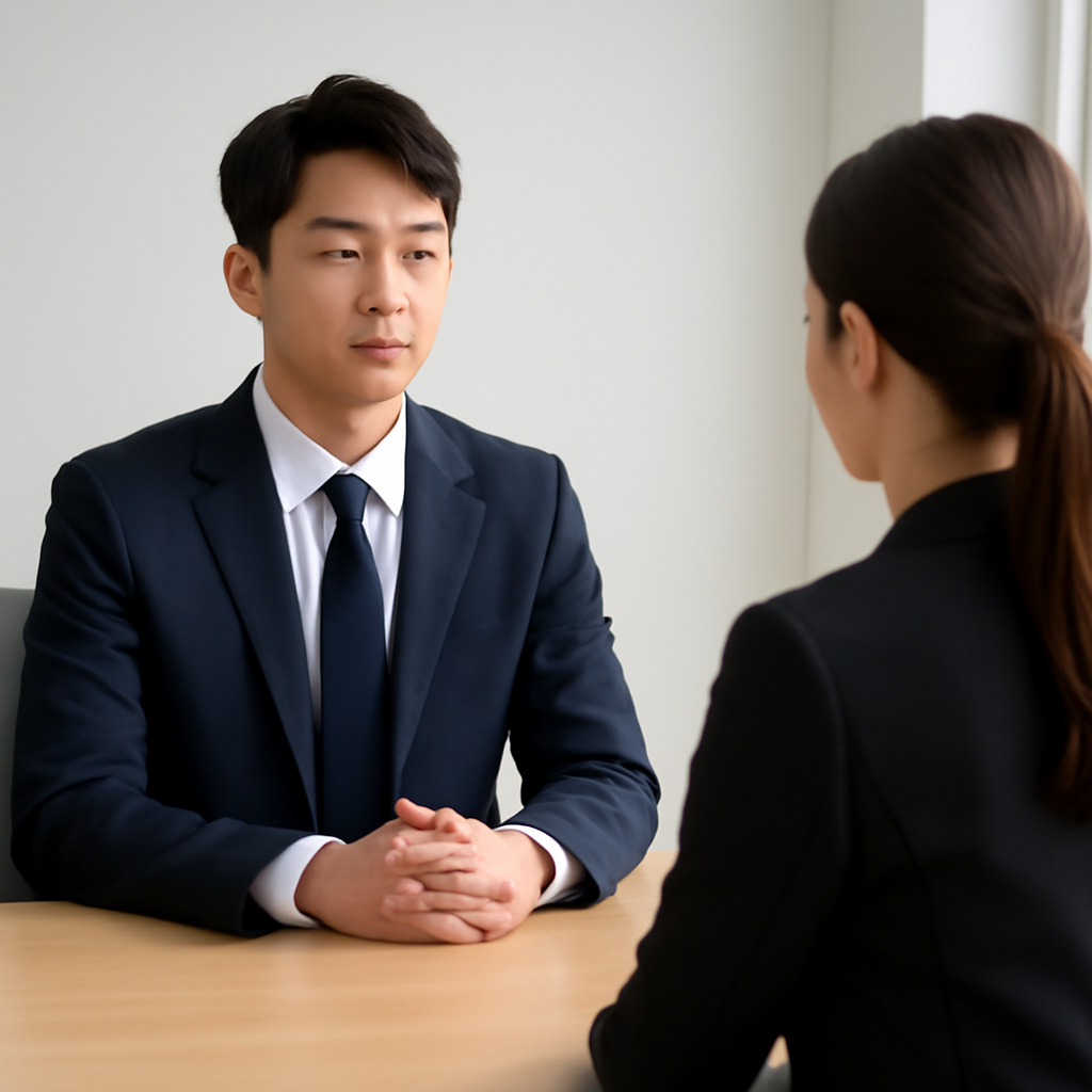 면접자세 대표 이미지